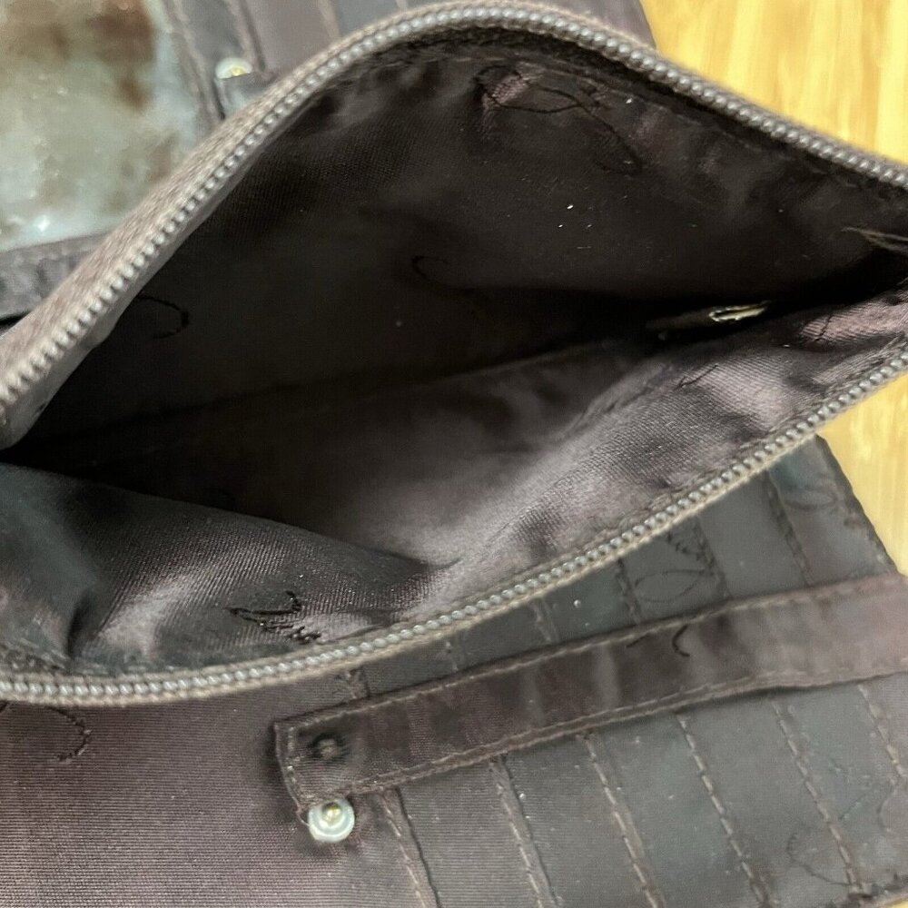 Vera Bradley Brown Quilted Microfiber Tote Shoulder Bag/Hand Bag & Wallett - Picture 13 of 16